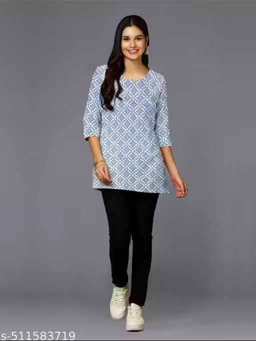 Women's Printed short Kurti combo For Women