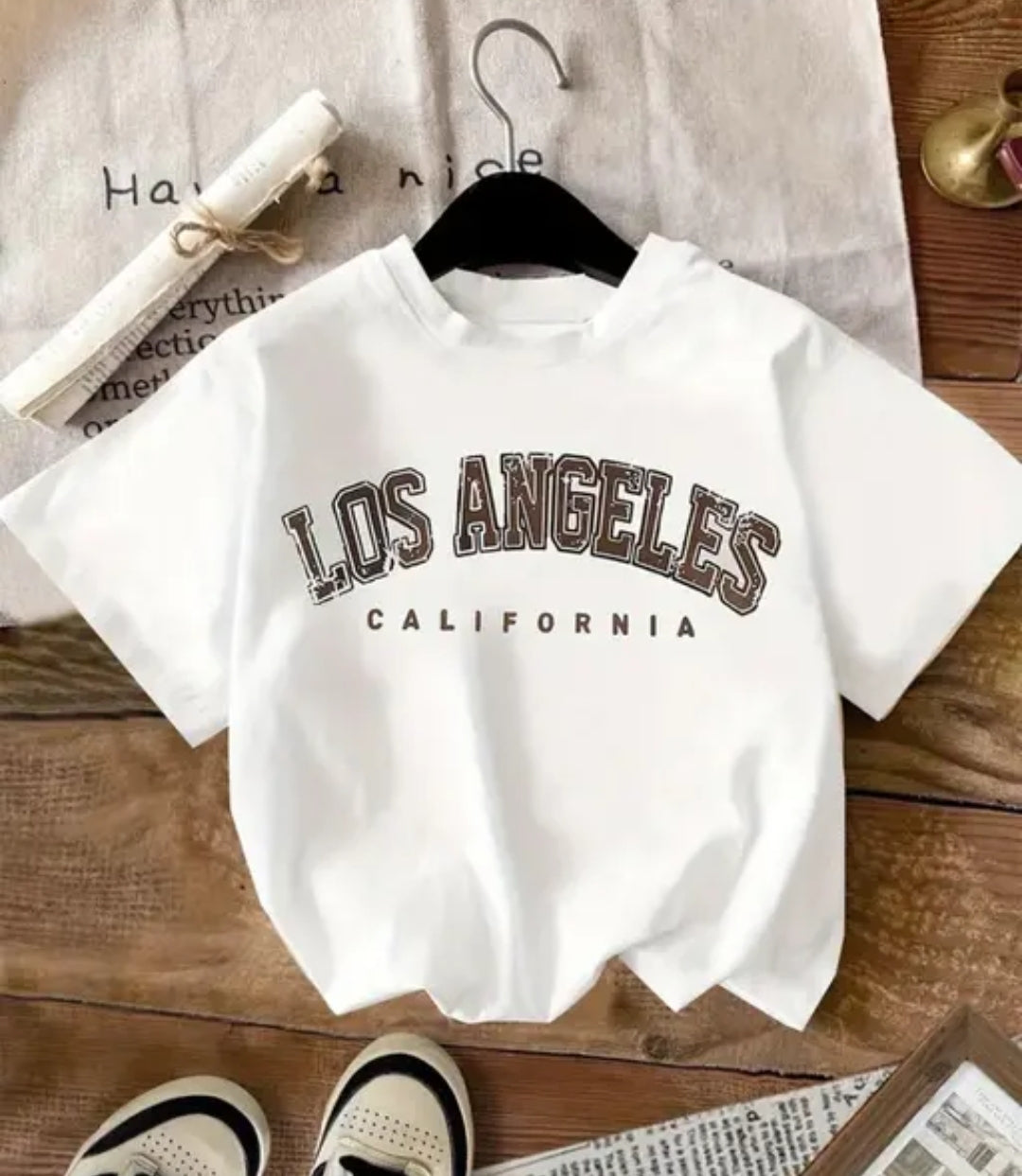 Pack of 3 Casual minimalist retro American style cropped Top Tees