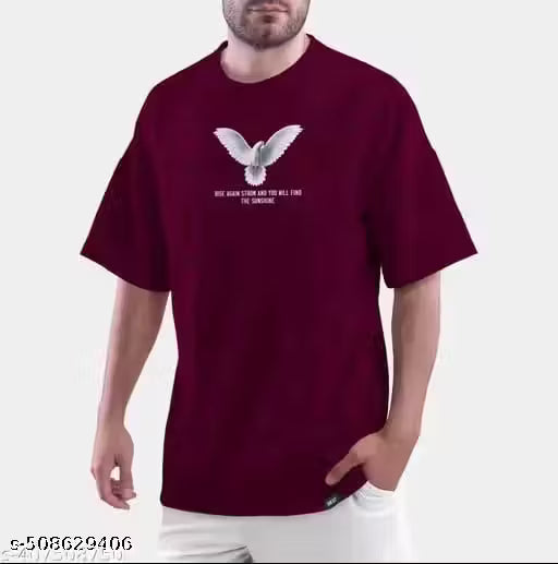 Sky Magic Men Cotton Boxy Tshirts