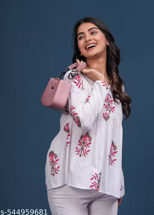 Trending Cotton Colorful Peplam Top for Women