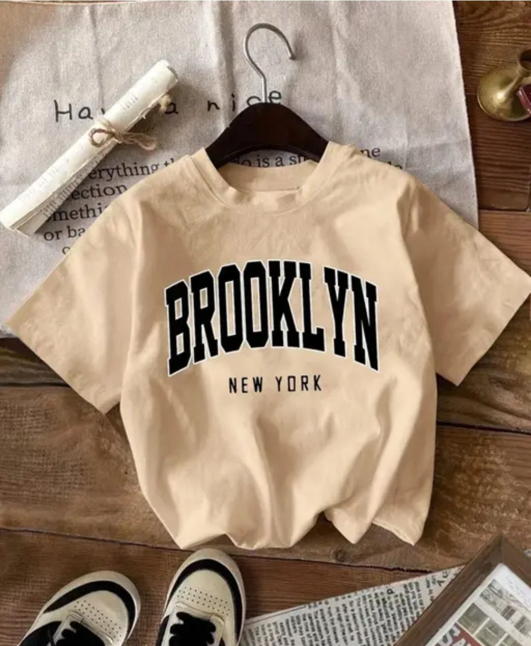 Pack of 3 Casual minimalist retro American style cropped Top Tees