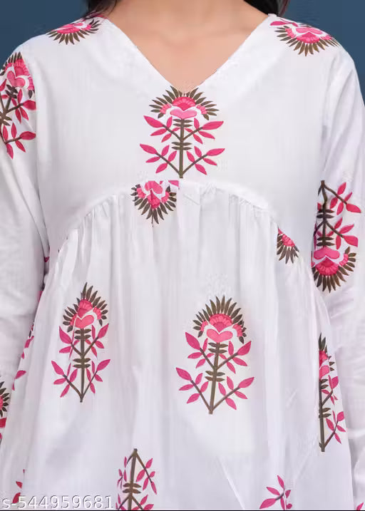 Trending Cotton Colorful Peplam Top for Women